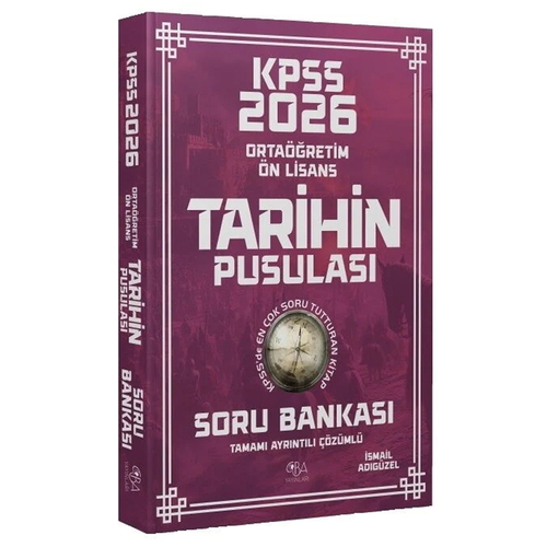 KPSS Ortaöğretim Ön Lisans Coğrafyanın Pusulası Soru Bankası CBA Yayınları 2026