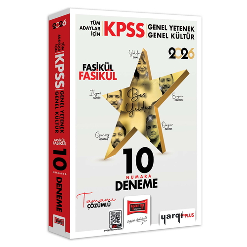 KPSS Tüm Adaylar İçin GK GY Tüm Dersler Fasikül Fasikül 10 Deneme Yargı Yayınları 2026