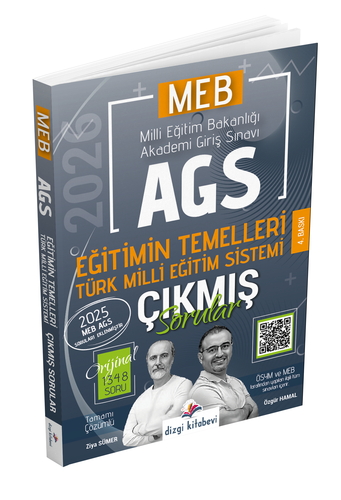 MEB AGS Eğitimin Temelleri Türk Milli Eğitim Sistemi Çıkmış Sorular Dizgi Kitap Yayınları 2026