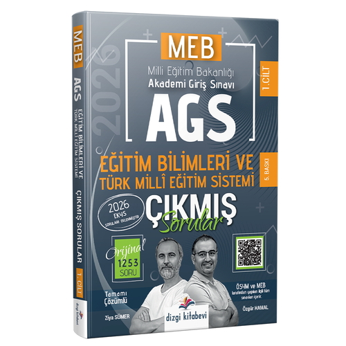MEB AGS Eğitimin Temelleri Türk Milli Eğitim Sistemi Çıkmış Sorular Dizgi Kitap Yayınları 2026