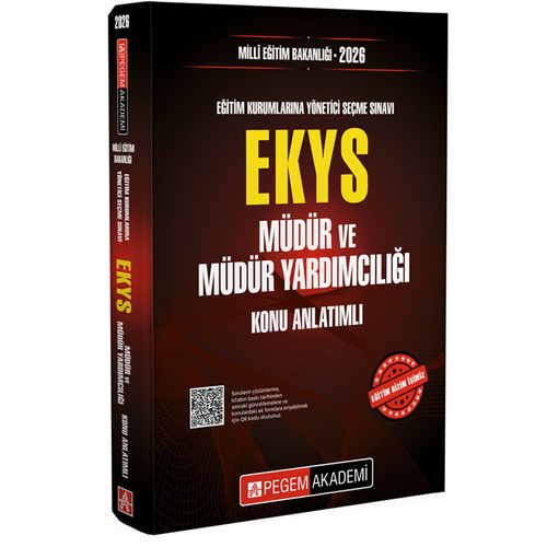 Milli Eğitim Bakanlığı EKYS Müdür ve Müdür Yardımcılığı Konu Anlatımı Pegem Akademi Yayınları 2026