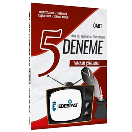 ÖABT Türk Dili Edebiyatı 5 Deneme Çözümlü Hidayet Aydın Edebiyat TV Yayınları 2021