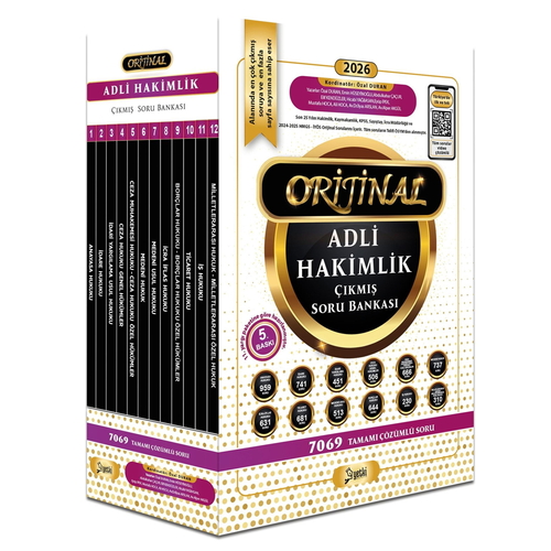 Orijinal Hakimlik Adli Hakimlik Çıkmış Soru Bankası Seti Yetki Yayınları 2026