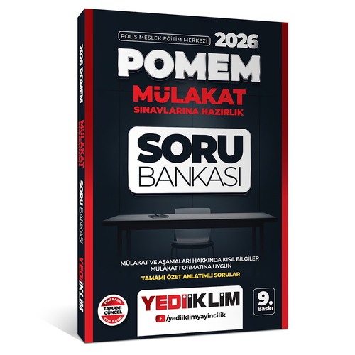 POMEM Mülakat Sınavlarına Hazırlık Soru Bankası Yediiklim Yayınları 2026