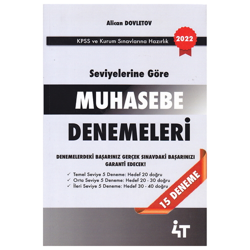 Seviyelerine Göre Muhasebe Denemeleri 4T Yayınları