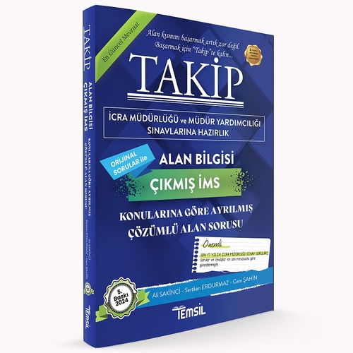 TAKİP İcra Müdürlüğü Alan Çıkmış Sınav Soruları Temsil Kitap Yayınları 2024