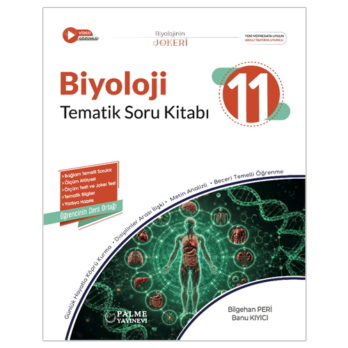11. Sınıf Joker Biyoloji Tematik Soru Kitabı Palme Yayınları