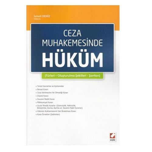 Ceza Muhakemesinde Hüküm - İsmail Deniz