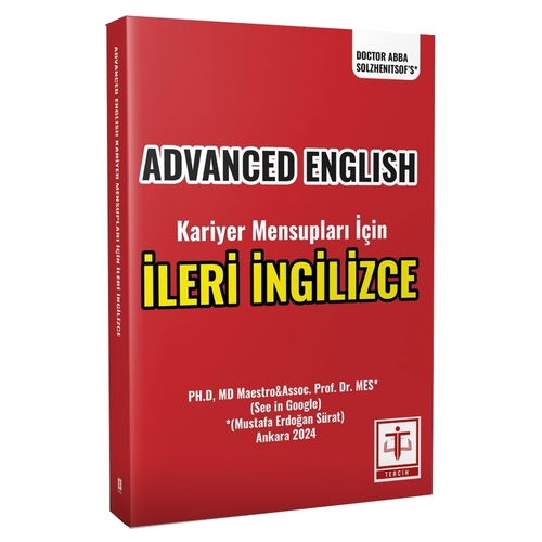Advanced English Kariyer Mensupları İçin İleri İngilizce - Mustafa Erdoğan Sürat