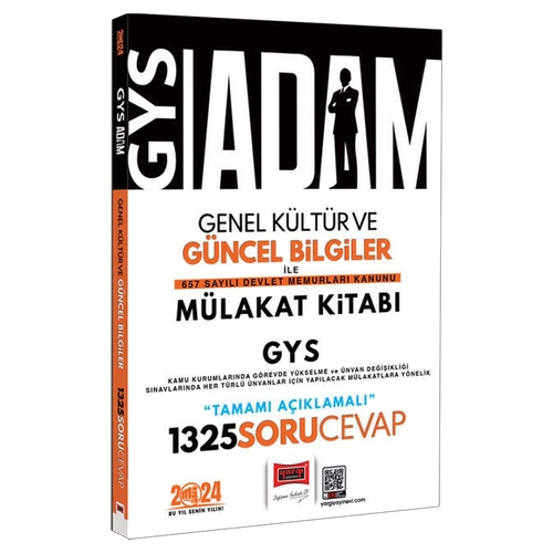 GYS Adam Genel Kültür ve Güncel Bilgiler Mülakat Kitabı Yargı Yayınları 2024