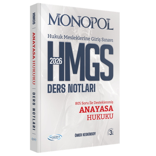 HMGS Anayasa Hukuku Ders Notları Monopol Yayınları 2026