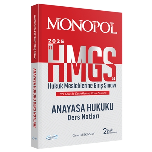 HMGS Anayasa Hukuku Ders Notları Monopol Yayınları 2025