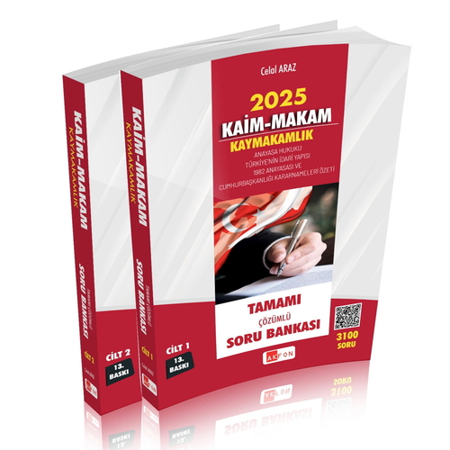 Kaim Makam Kaymakamlık Çözümlü Soru Bankası Akfon Yayınları 2025