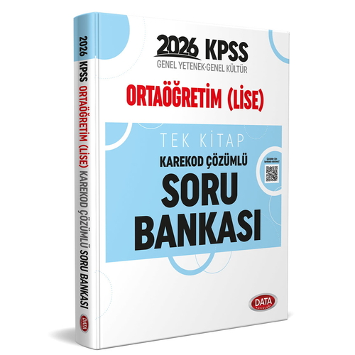 KPSS Ortaöğretim (Lise) Tek Kitap Karekod Çözümlü Soru Bankası Data Yayınları 2026