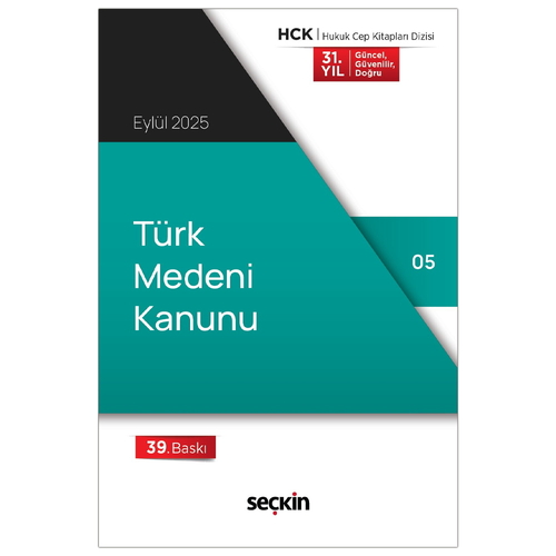 Türk Medeni Kanunu - Seçkin Yayınevi Kanun Metinleri Eylül 2025