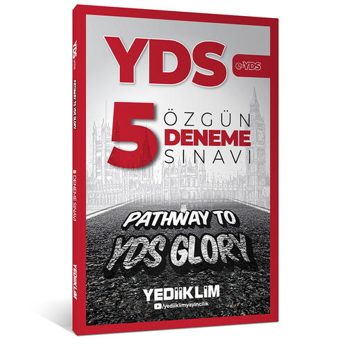 YDS E-YDS Tamamı Video Çözümlü Özgün 5 Deneme Sınavı Yediiklim Yayınları