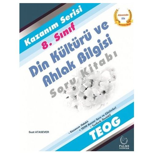 8. Sınıf Kazanım Serisi Din Kültürü Ve Ahlak Bilgisi Soru Kitabı Palme Yayınları