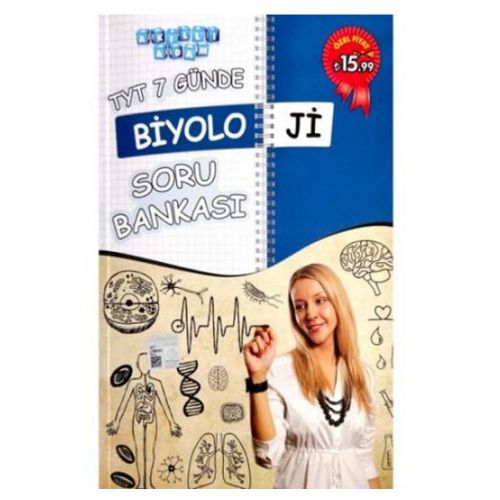 TYT 7 Günde Biyoloji Soru Bankası Akıllı Adam Yayınları
