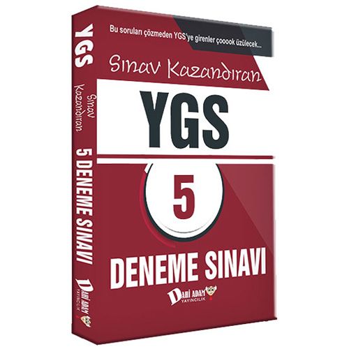 YGS Sınav Kazandıran 5 Deneme Sınavı Dahi Adam Yayınları