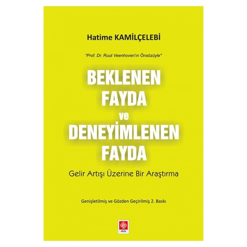 Beklenen Fayda ve Deneyimlenen Fayda - Hatime Kamilçelebi