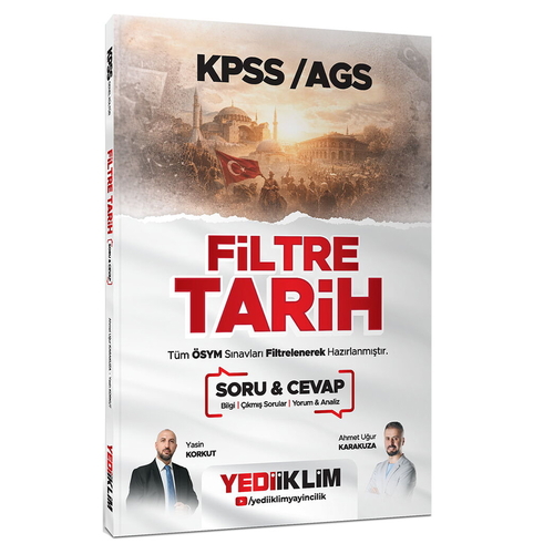 KPSS AGS Filtre Tarih Soru Cevap Yediiklim Yayınları 2026