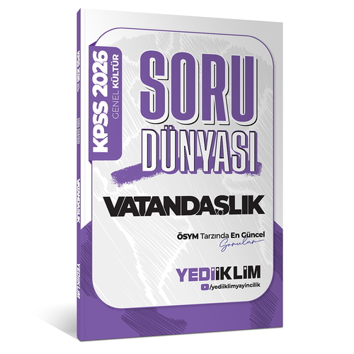 KPSS Genel Kültür Vatandaşlık Soru Dünyası Yediiklim Yayınları 2026