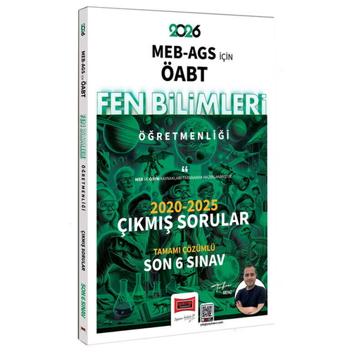 MEB AGS ÖABT Fen Bilimleri Öğretmenliği 2020-2025 Çıkmış Sorular Son 6 Sınav Yargı Yayınları 2026