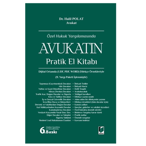 Özel Hukuk Yargılamasında Avukatın Pratik El Kitabı - Halil Polat