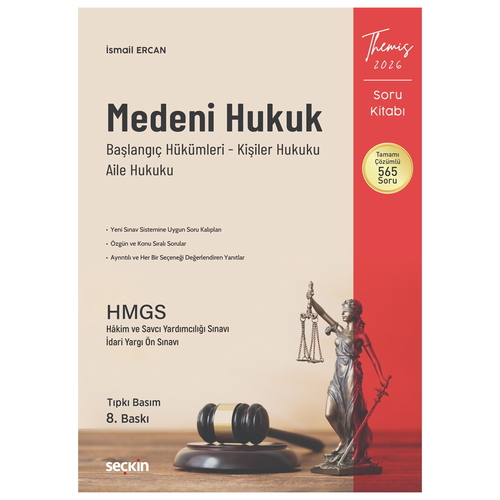 THEMIS Medeni Hukuk Medeni Hukuka Giriş Soru Kitabı I - İsmail Ercan 2026