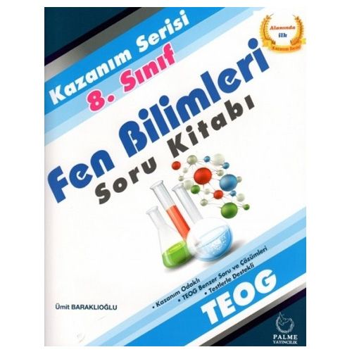 8. Sınıf Kazanım Serisi Fen Bilimleri Soru Kitabı Palme Yayınları