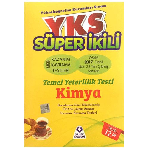 YKS TYT Süper İkili Kimya Soru Bankası Örnek Akademi Yayınları
