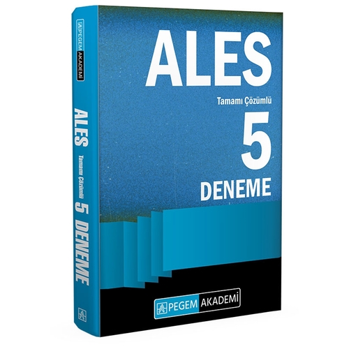 ALES Tamamı Çözümlü 5 Deneme Pegem Akademi Yayınları 2024