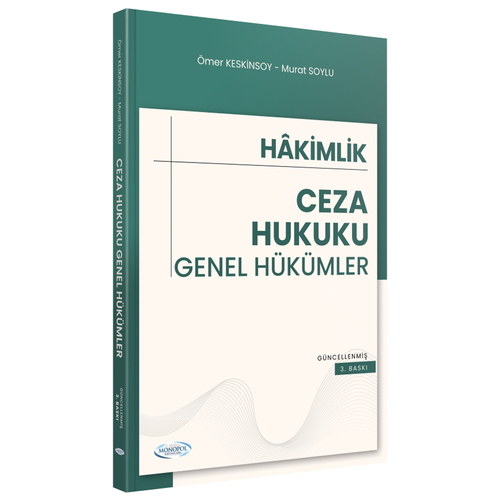 Ceza Hukuku Genel Hükümler Monopol Yayınları 2025