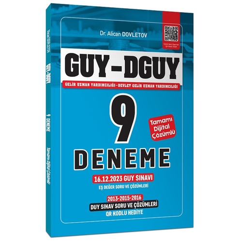 GUY-DGUY Gelir Uzman Yardımcılığı 9 Deneme Alican Dovletov 2024