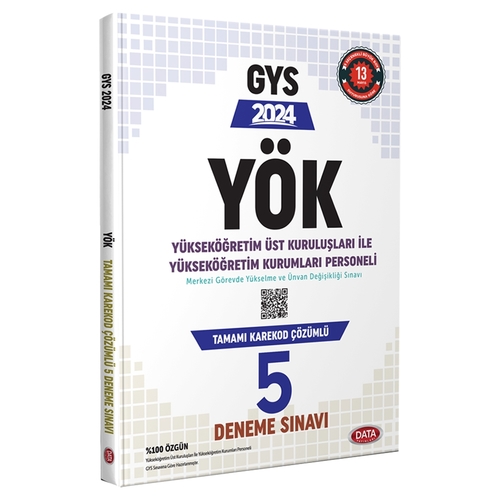 GYS YÖK Üst Kuruluşları ile YÖK Personeli 5 Deneme Sınavı Data Yayınları 2024