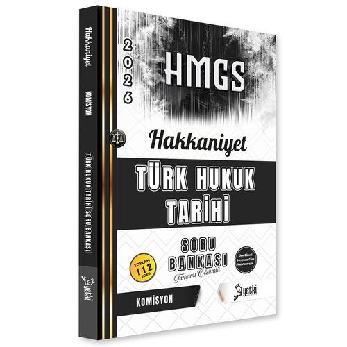 HMGS Hakimlik Hakkaniyet Türk Hukuk Tarihi Soru Bankası Yetki Yayınları 2026