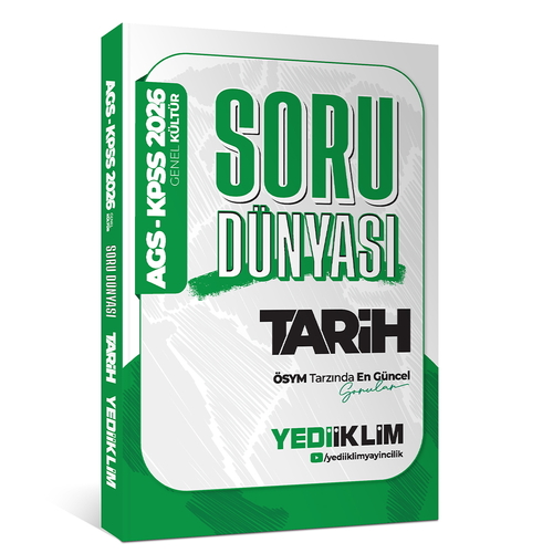 KPSS Genel Kültür Tarih Soru Dünyası Yediiklim Yayınları 2026