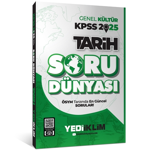 KPSS Genel Kültür Tarih Soru Dünyası Yediiklim Yayınları 2025