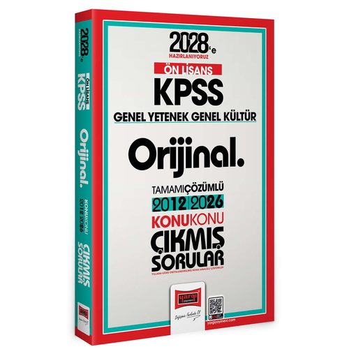 KPSS Lise Ön Lisans GK GY Orijinal 2012-2026 Konu Konu Çıkmış Sorular Yargı Yayınları 2028