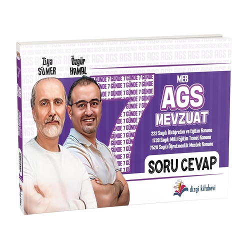 MEB AGS 7 Günde Mevzuat Soru Cevap Dizgi Kitap Yayınları 2025