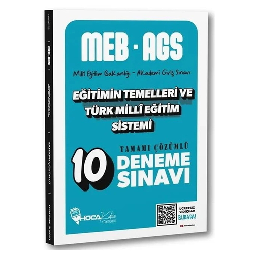MEB AGS Eğitimin Temelleri ve Türk Milli Eğitim Sistemi 10 Deneme Hoca Kafası Yayınları 2025