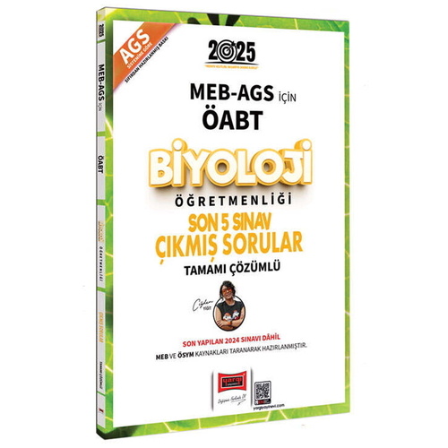 MEB AGS ÖABT Biyoloji Öğretmenliği Son 5 Sınav Çıkmış Sorular Yargı Yayınları 2025
