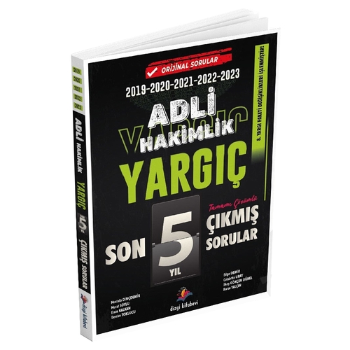 Yargıç Adli Hakimlik Son 5 Yıl Çözümlü Orijinal Çıkmış Sorular Dizgi Kitap Yayınları 2024