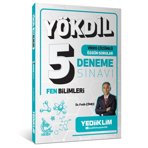 YÖKDİL Fen Bilimleri Tamamı Video Çözümlü 5 Deneme Yediiklim Yayınları