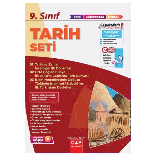 9. Sınıf Anadolu Lisesi Tarih Seti Çap Yayınları