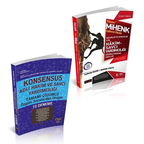 Adli Hakimlik 2\'li Deneme Seti Efsane MİHENK 5 Deneme KONSENSUS 10 Deneme Savaş Yayınları 2024