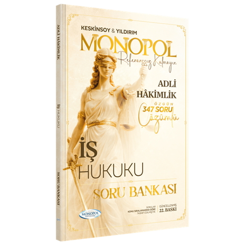 Adli Hakimlik İş Hukuku Özgün Çözümlü Soru Bankası Monopol Yayınları 2026
