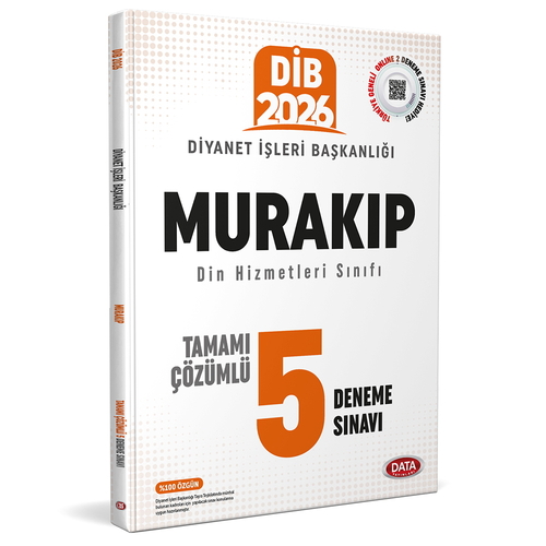 Diyanet İşleri Başkanlığı Murakıp Tamamı Çözümlü 5 Deneme Sınavı Data Yayınları 2026