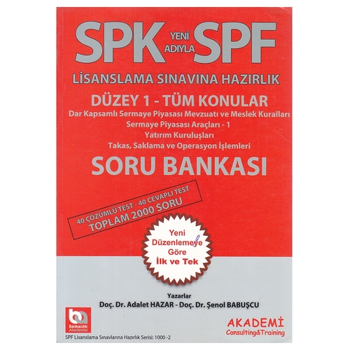 Kelepir Ürün İadesizdir - SPK SPF Düzey 1 Tüm Konular Soru Bankası - Adalet Hazar