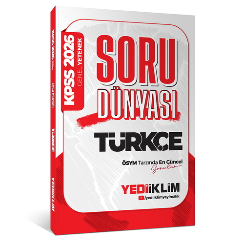 KPSS Genel Yetenek Türkçe Soru Dünyası Yediiklim Yayınları 2026